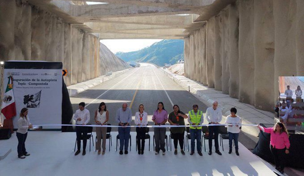 Claudia Sheinbaum inaugura autopista Tepic-Compostela