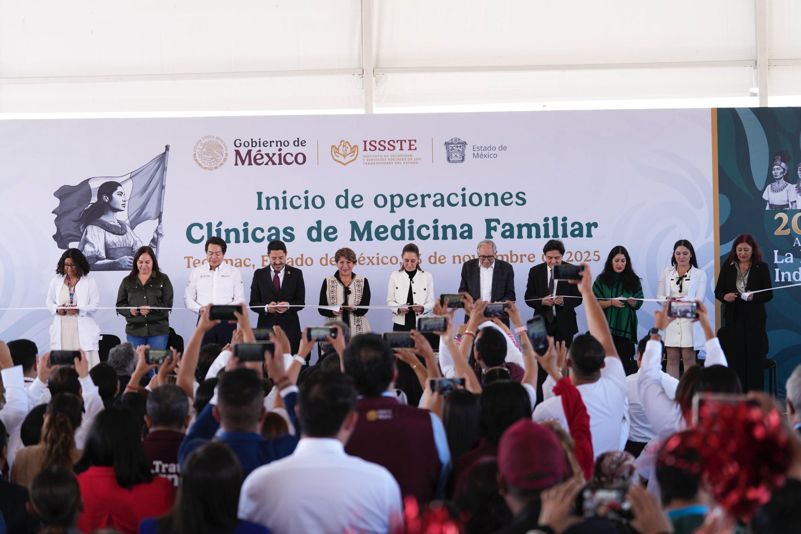 Claudia Sheinbaum inaugura dos clínicas del Issste en el Estado de México