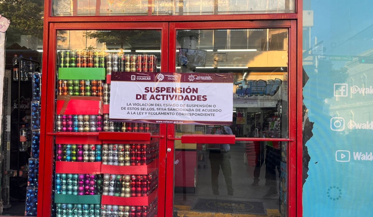 Clausuran Waldo´s del Centro de Culiacán, Sinaloa