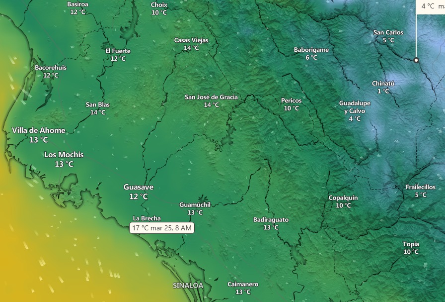 clima en sinaloa y mexico