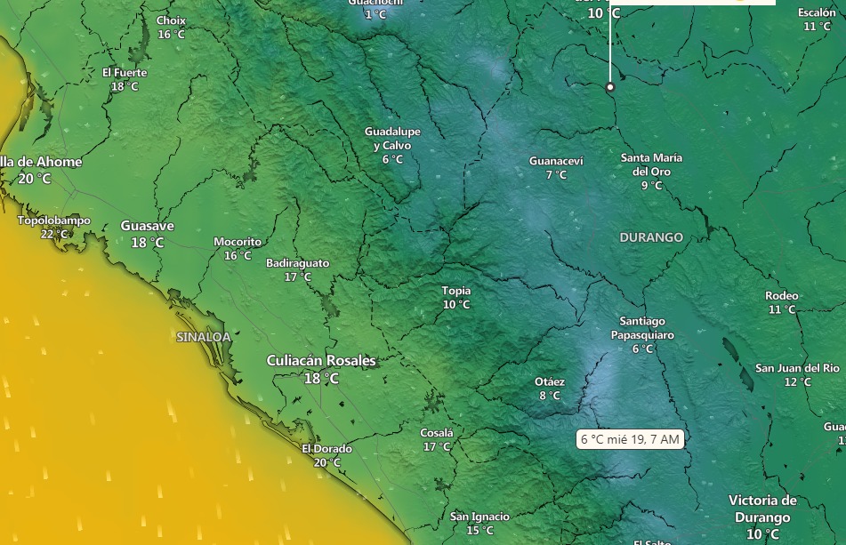 clima en sinaloa y mexico