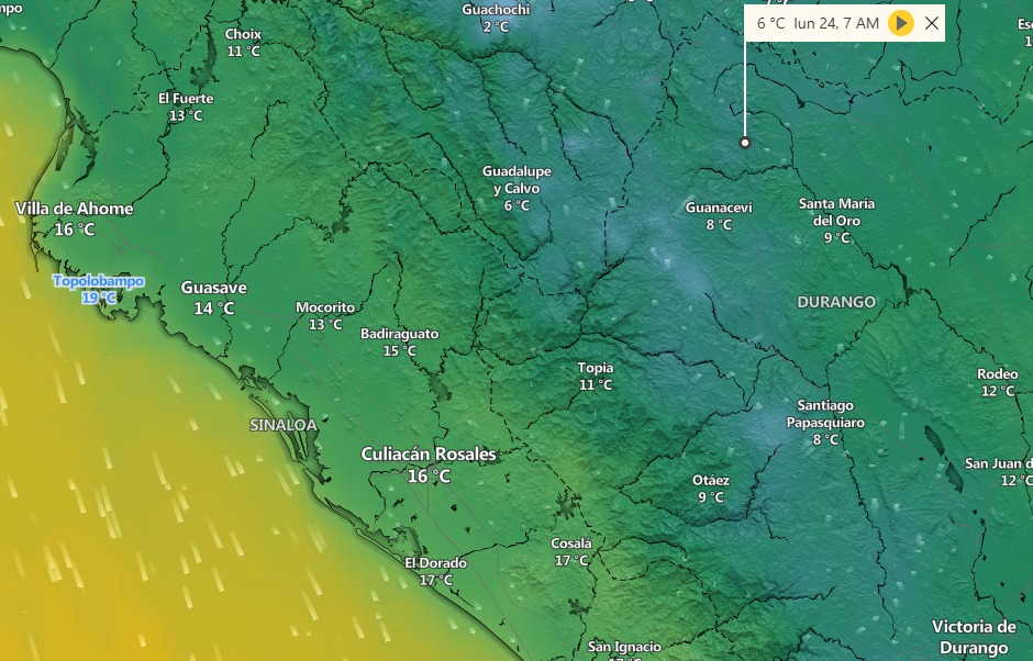 clima en sinaloa y mexico