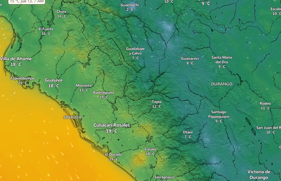 clima en sinaloa y mexico