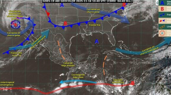 Clima Sinaloa hoy 16 de noviembre: Comienza a sentirse fresco por el frente frío número 14