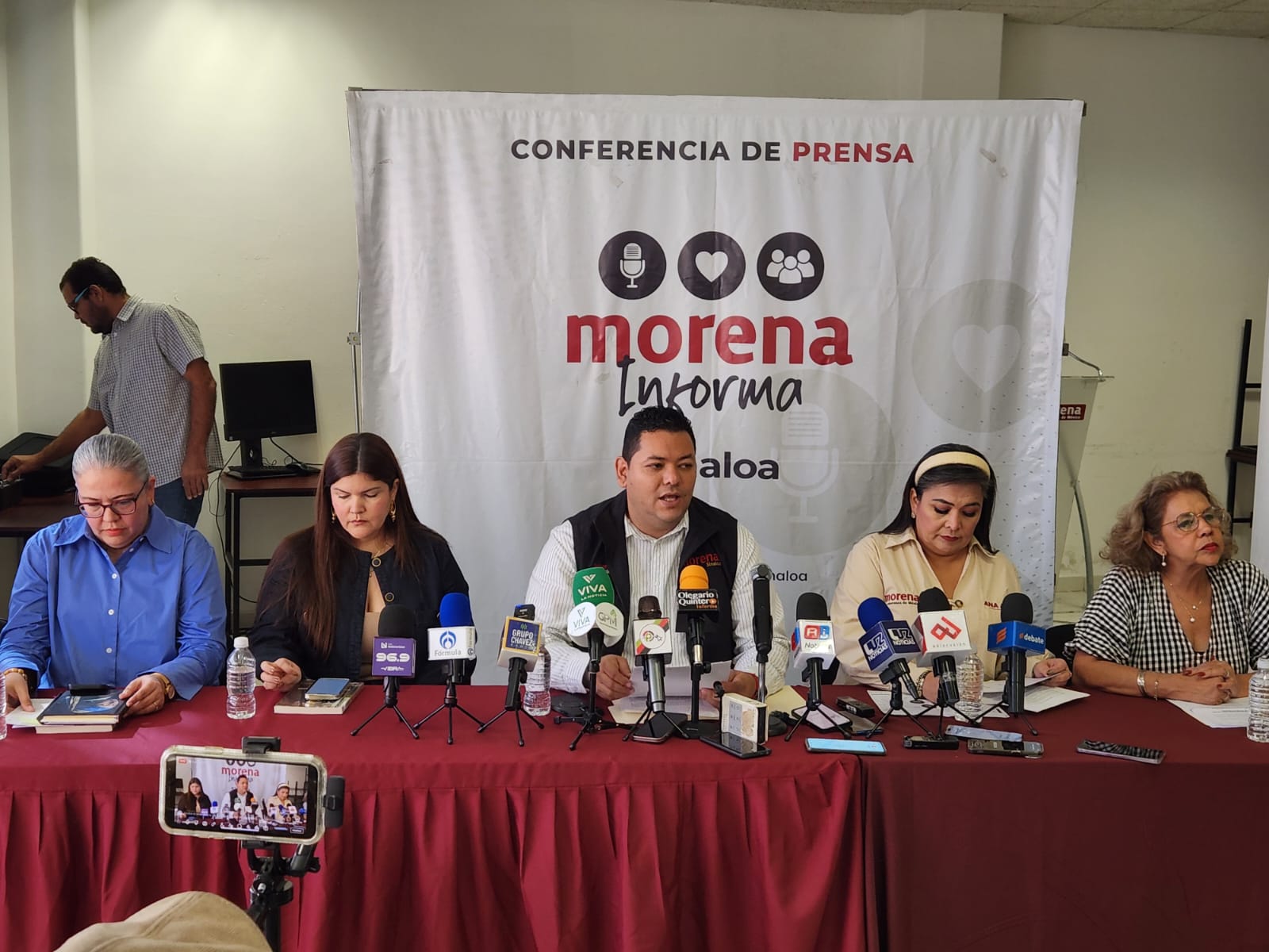 Conferencia de prensa Morena Sinaloa