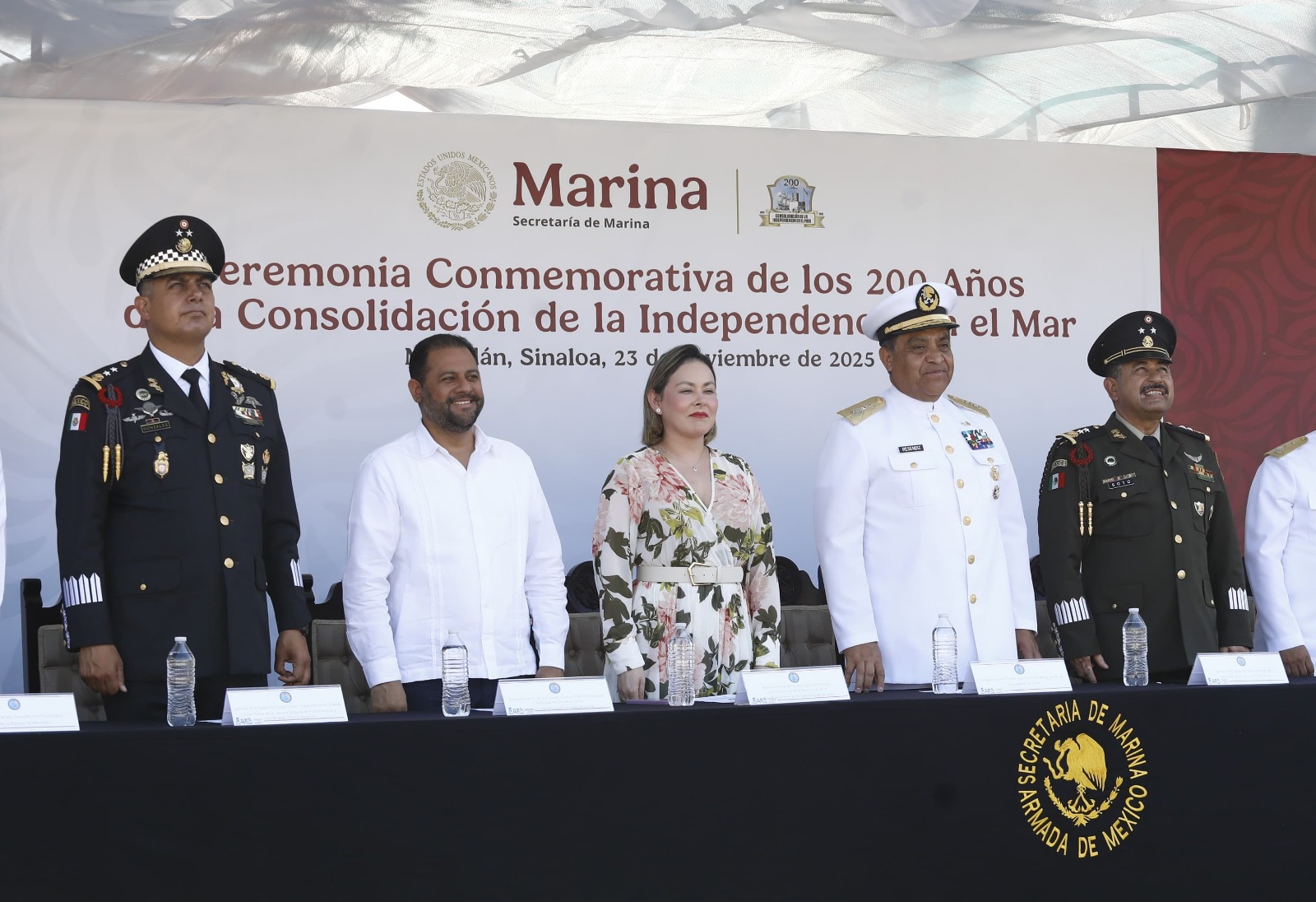conmemoracion de 200 años de la consolidacion de la independencia en el mar