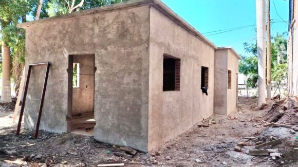 Al 70% avanza la construcción de la Casa Inapam en Huepaco, El Fuerte, Sinaloa