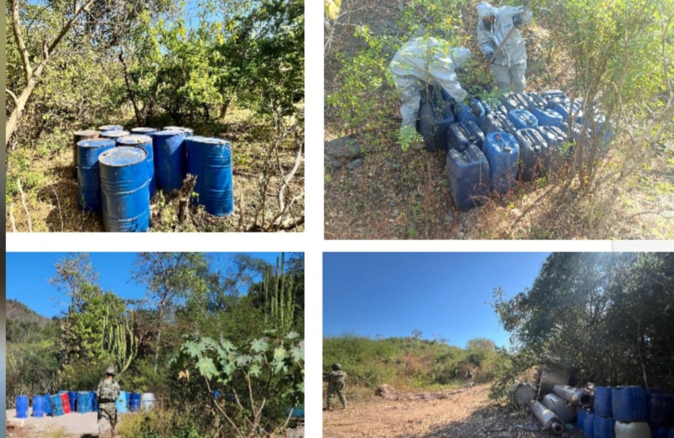 cosala y culiacan sinaloa aseguran ocho narcolaboratorios