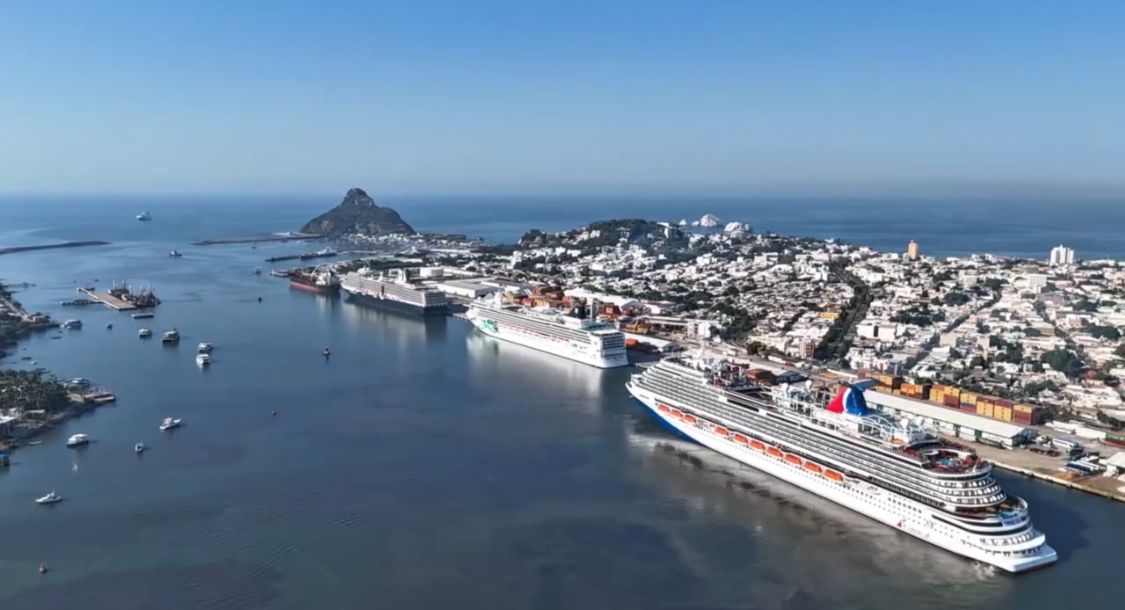 Mazatlán, Sinaloa hace historia con triple arribo de cruceros
