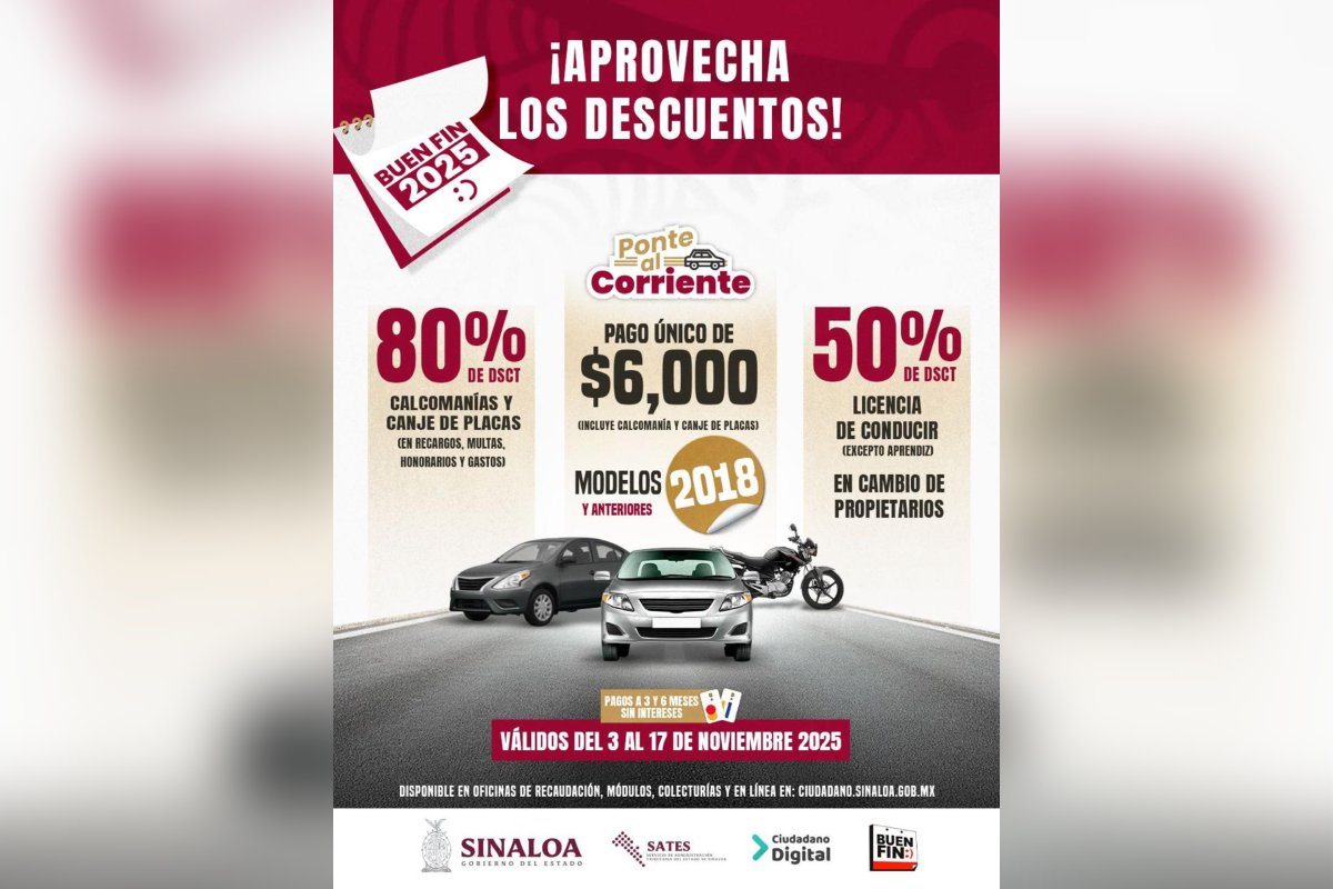 descuentos buen fin gobierno sinaloa