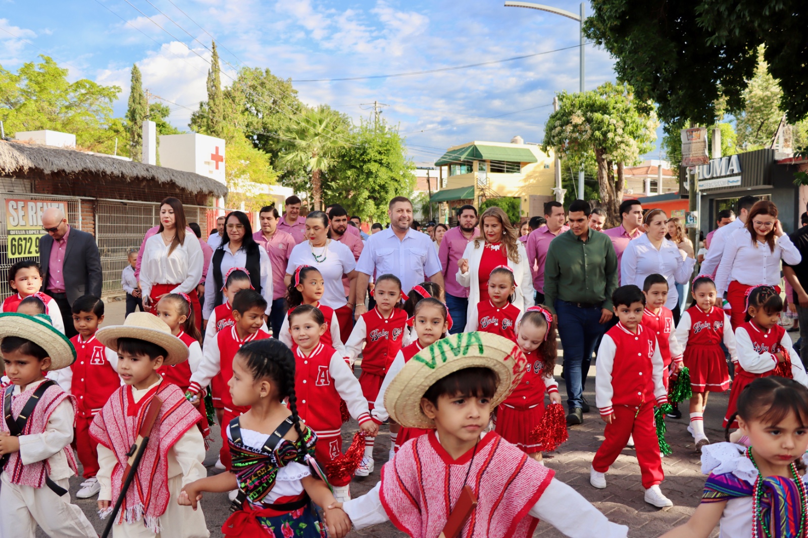 Desfile de la Revolución Mexicana en Badiraguato, Sin.