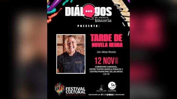Misterio y sabor en Mazatlán, Sinaloa: el chef Héctor Peniche protagonizará una tarde de novela negra en la Plazuela Machado