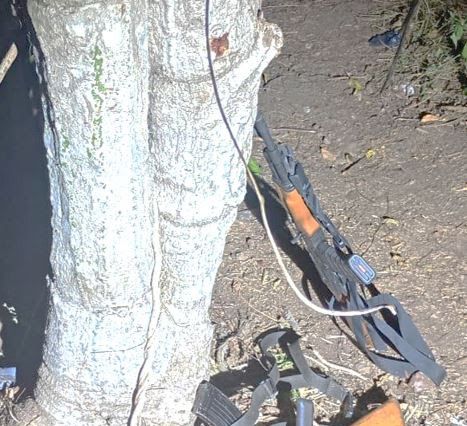 el detenido y el arma fueron presentados ante el juez