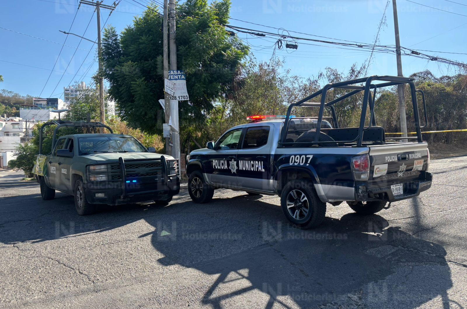 Localizan un cadáver envuelto en una cobija en Colinas de San Miguel de Culiacán