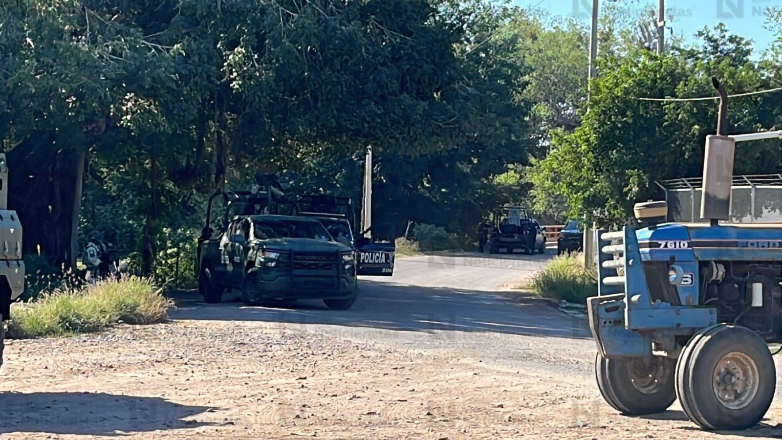 Militares en zona de La Brecha, Guasave donde se registró una balacera