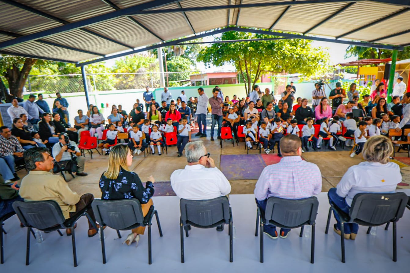 entrega de aulas en jardin de niños enriqueta cota valdez badiraguato escuela