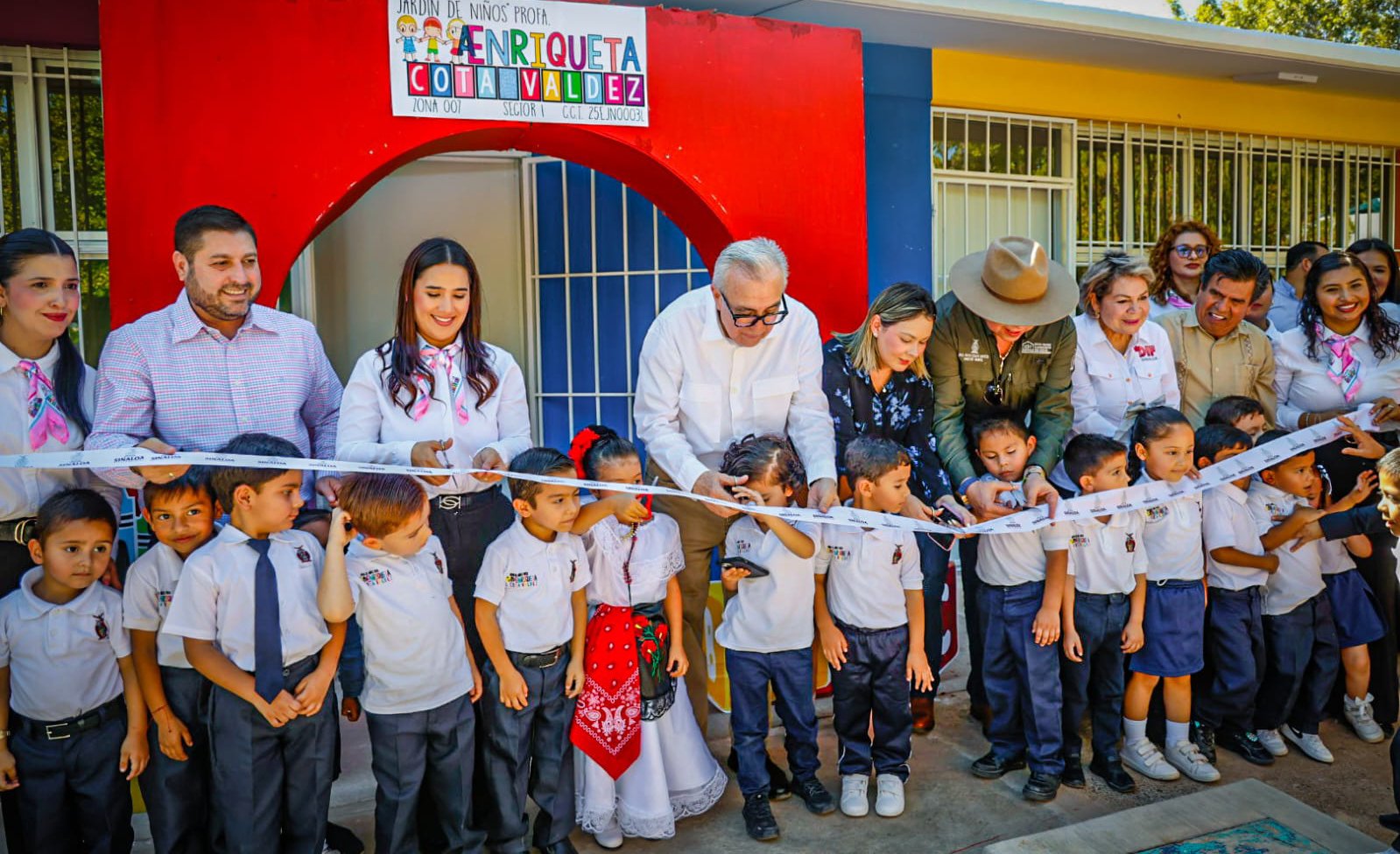 entrega de aulas en jardin de niños enriqueta cota valdez badiraguato