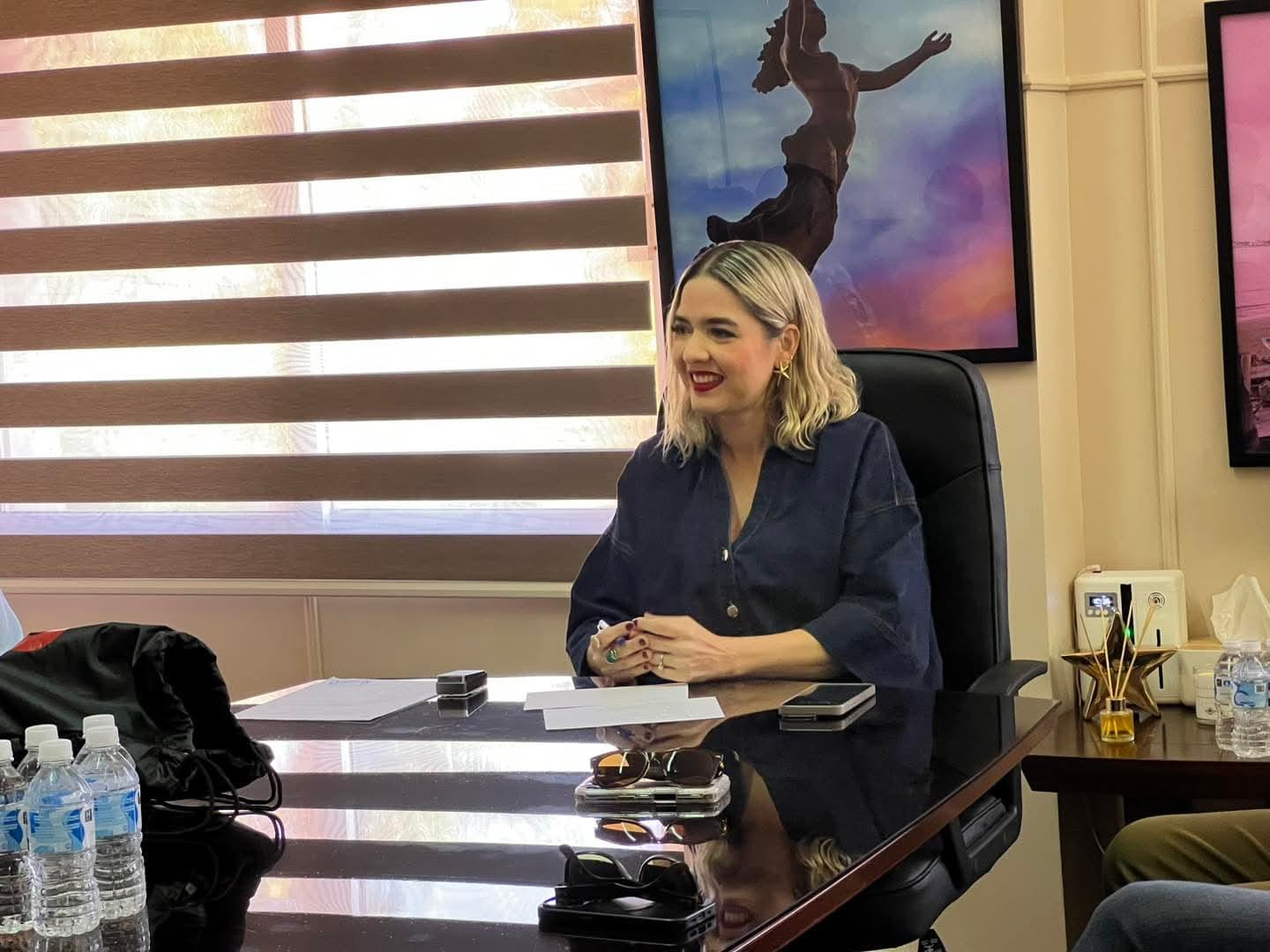 Estrella Palacios se reúne con la Delegación de Ciudades Hermanas de Estados Unidos