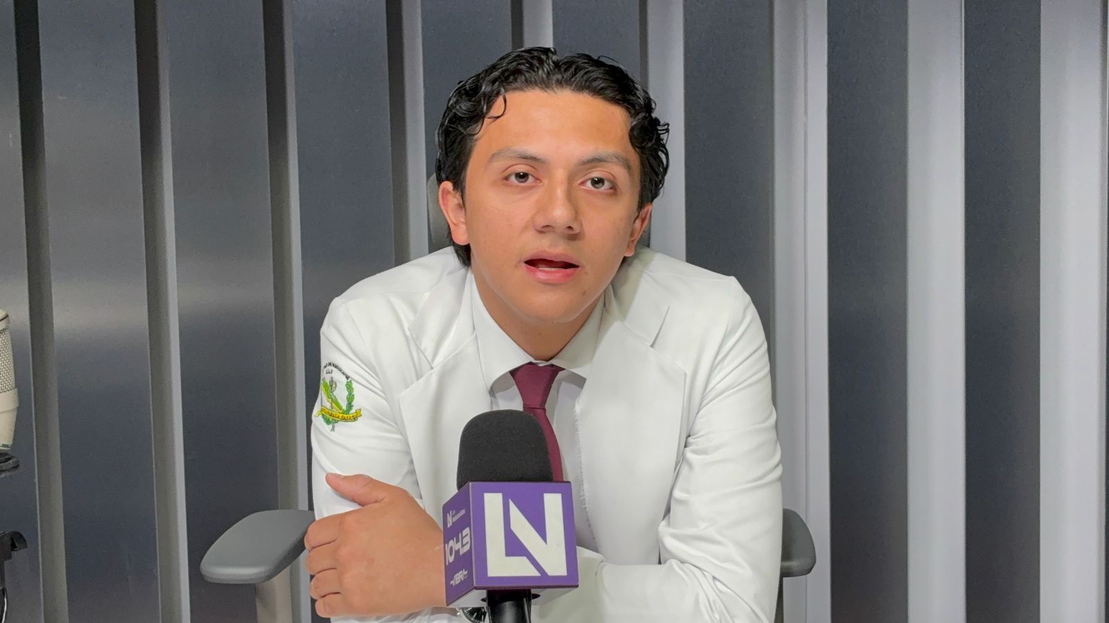 Iván Manríquez, estudiante del séptimo semestre de la Facultad de Medicina de la UAS