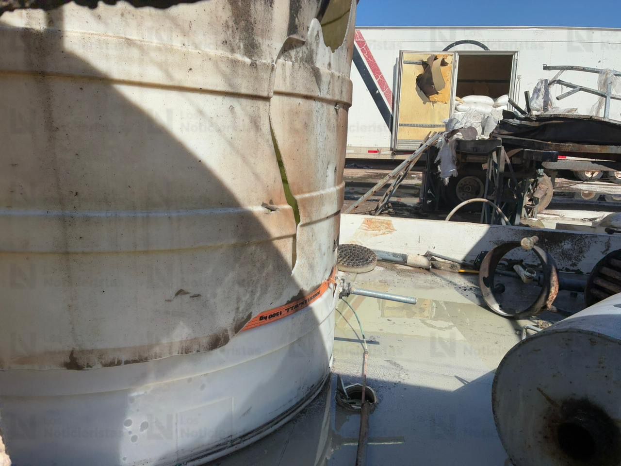 Explosión en empresa agrícola en Ahome, Sinaloa