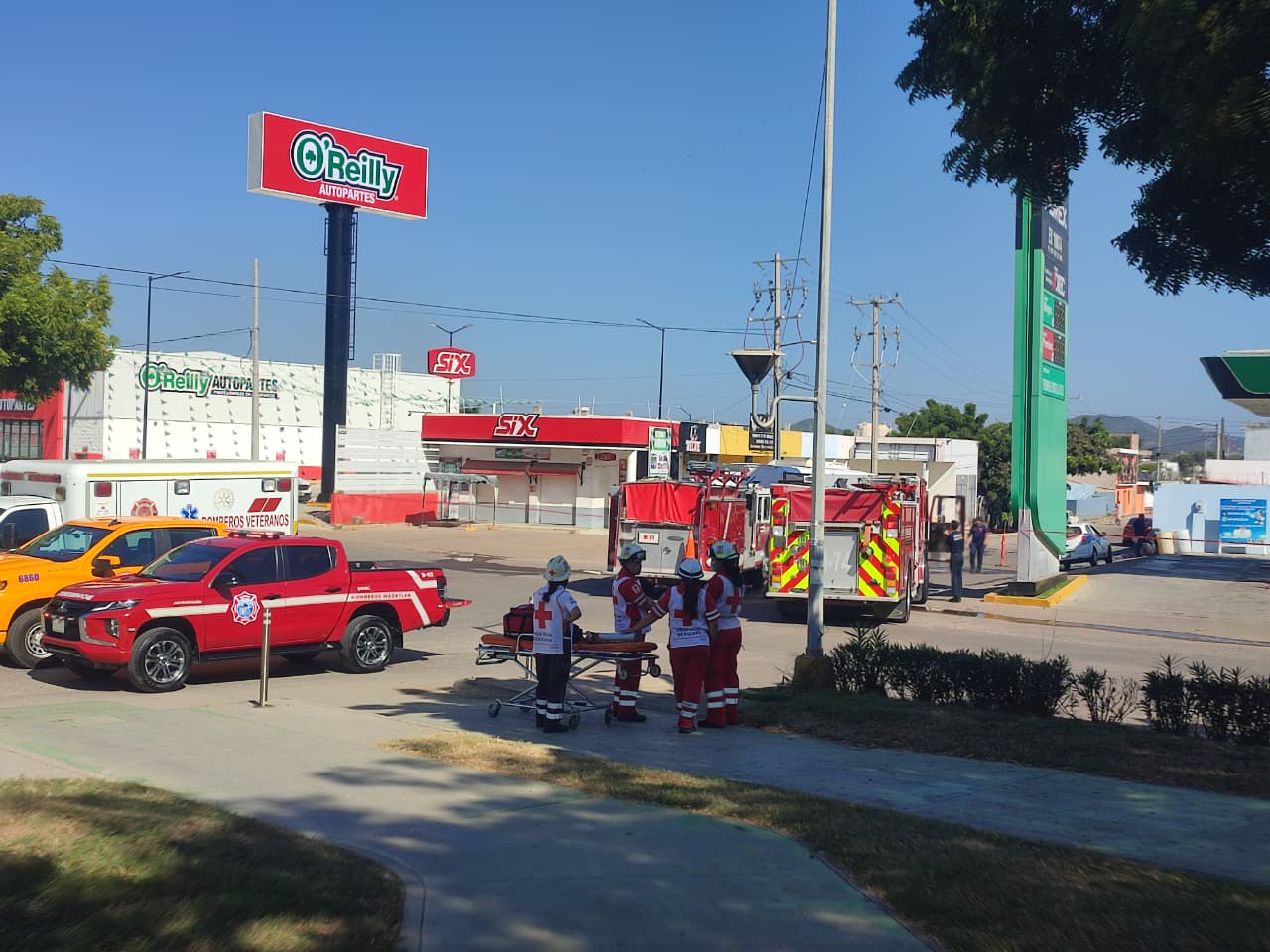 Fuga de gas en el fraccionamiento San Jorge en Mazatlán