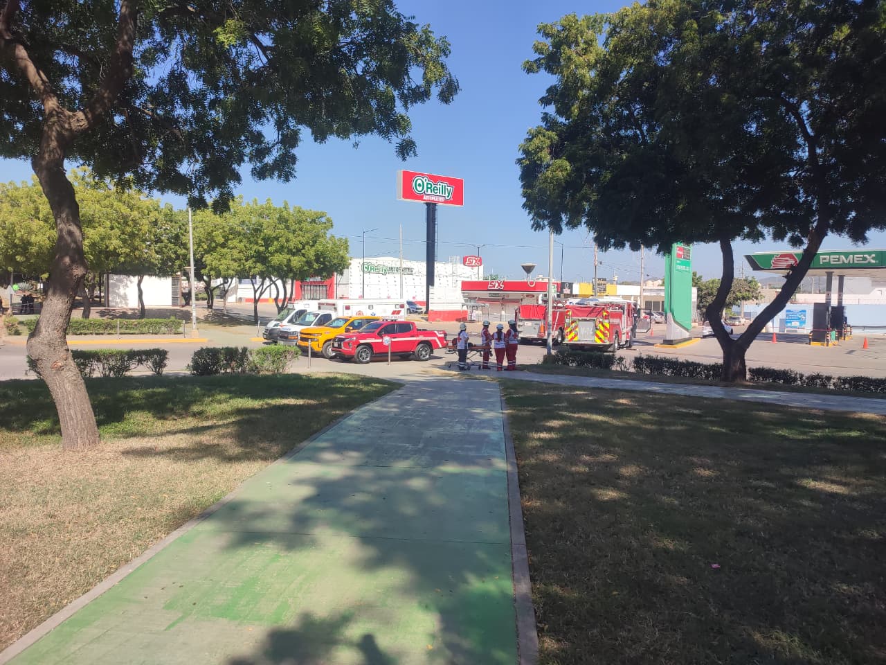 Fuga de gas en el fraccionamiento San Jorge en Mazatlán