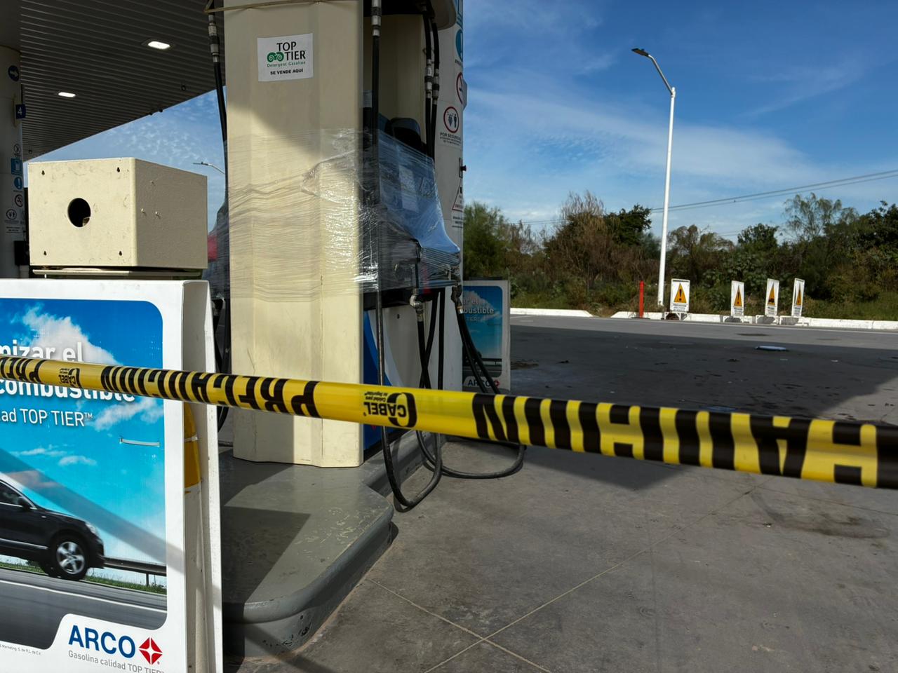 Gasolinera asegurada en Los Mochis
