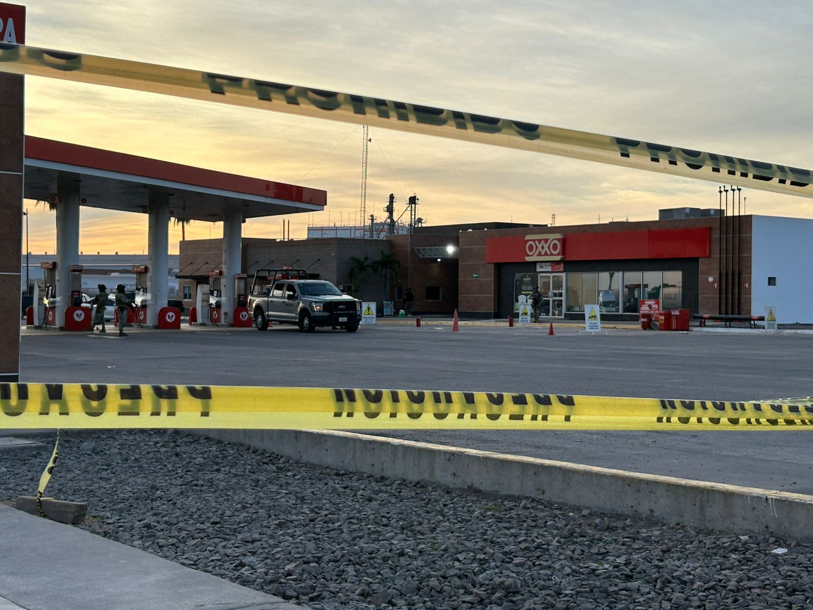 Gasolinera asegurada en Los Mochis