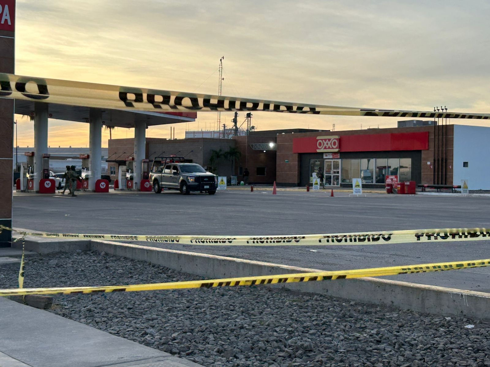 Gasolinera asegurada en Los Mochis, Sinaloa