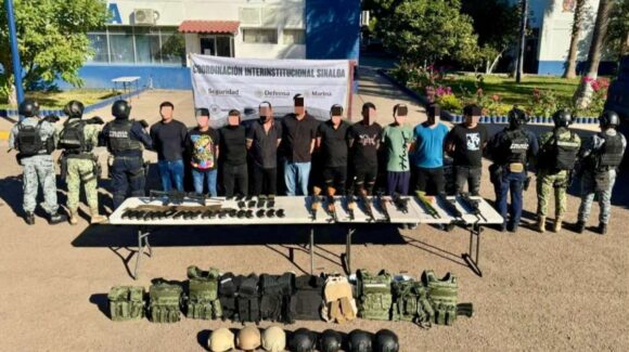 ¡Son de Jalisco, Mexicali, Michoacán y Sinaloa! Confirman 10 sicarios detenidos en operativo en Portalegre, Culiacán