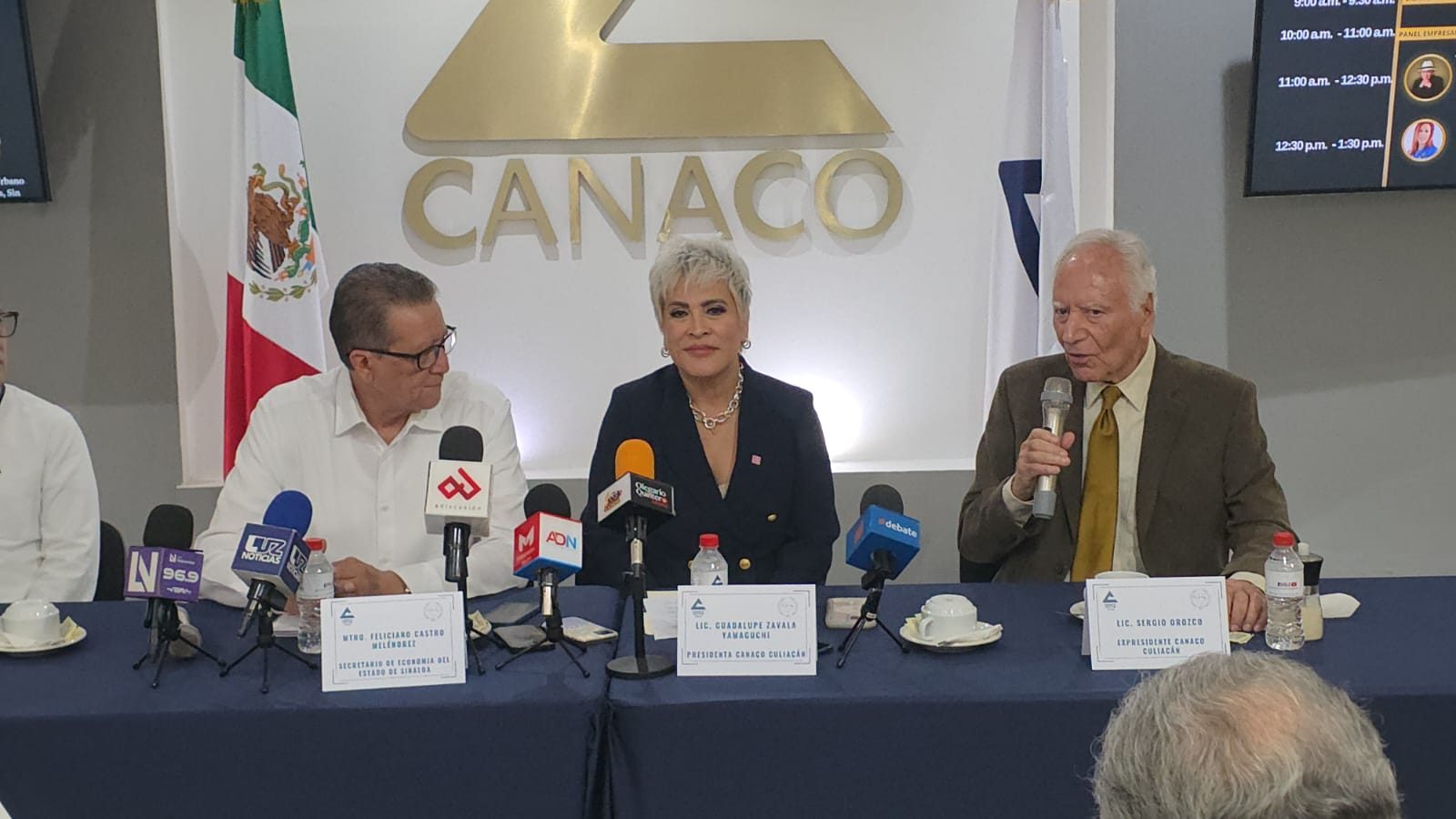 Guadalupe Zavala en presentación de Expo Empresarial y Galardón Canaco