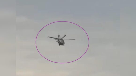 Helicóptero de la Marina realiza sobrevuelos en Los Mochis y en el municipio de Choix, Sinaloa
