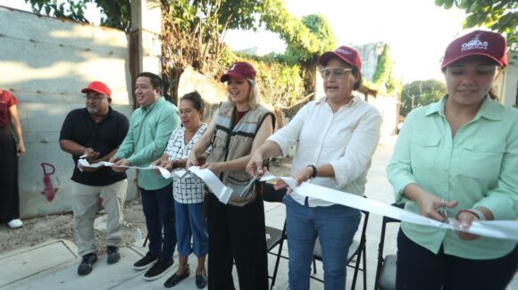 Entrega Gobierno de Mazatlán, Sinaloa, obra de pavimentación en la colonia Casas Económicas