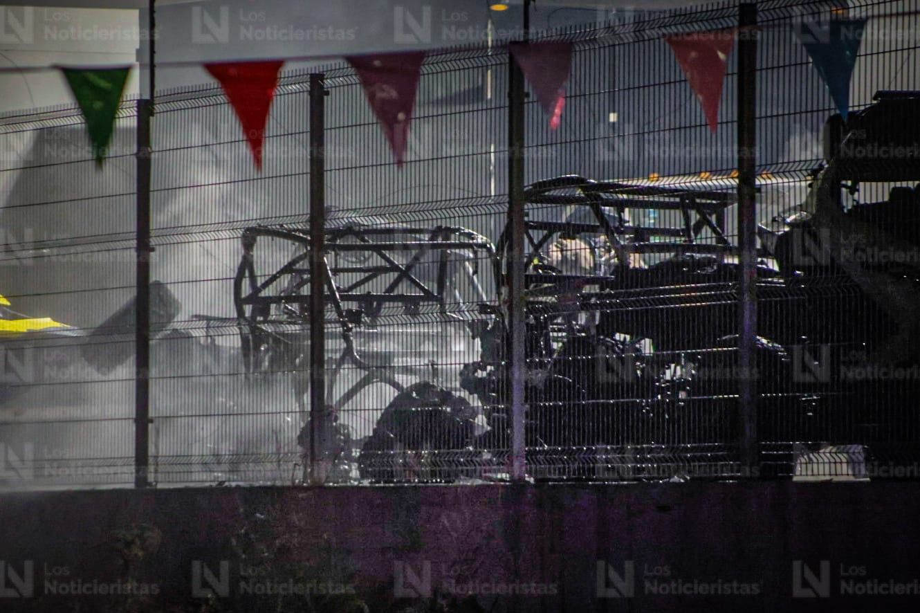 Incendio en lote de carros "Elite Motors Sports", en Culiacán