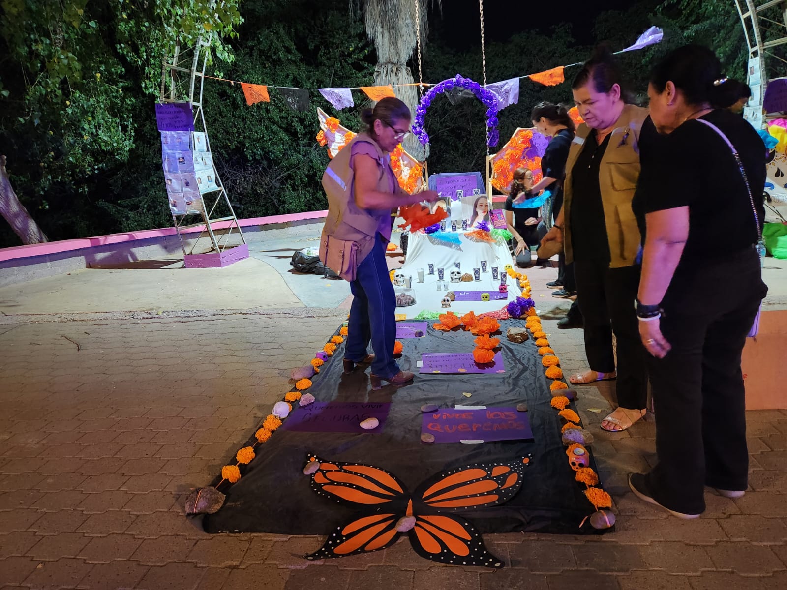 Altar a víctimas de feminicidio y desaparecidos en Guasave