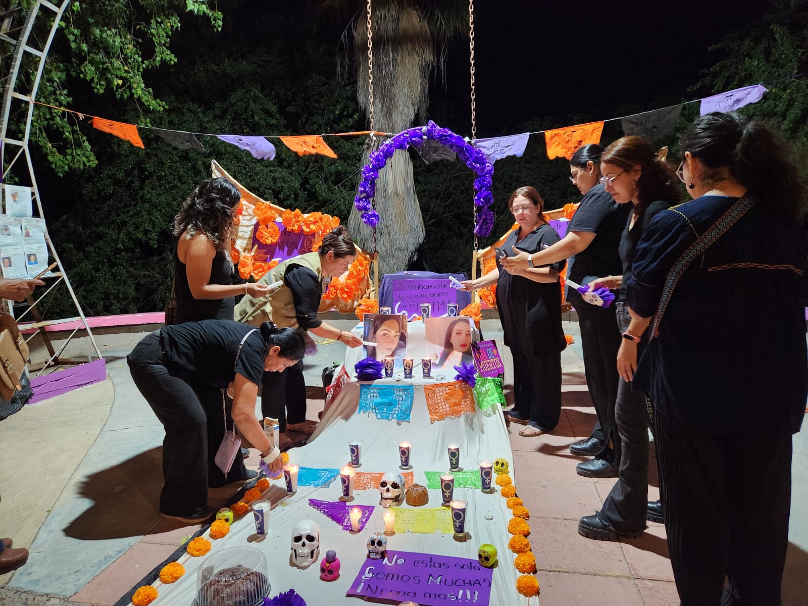 Altar a víctimas de feminicidio y desaparecidos en Guasave