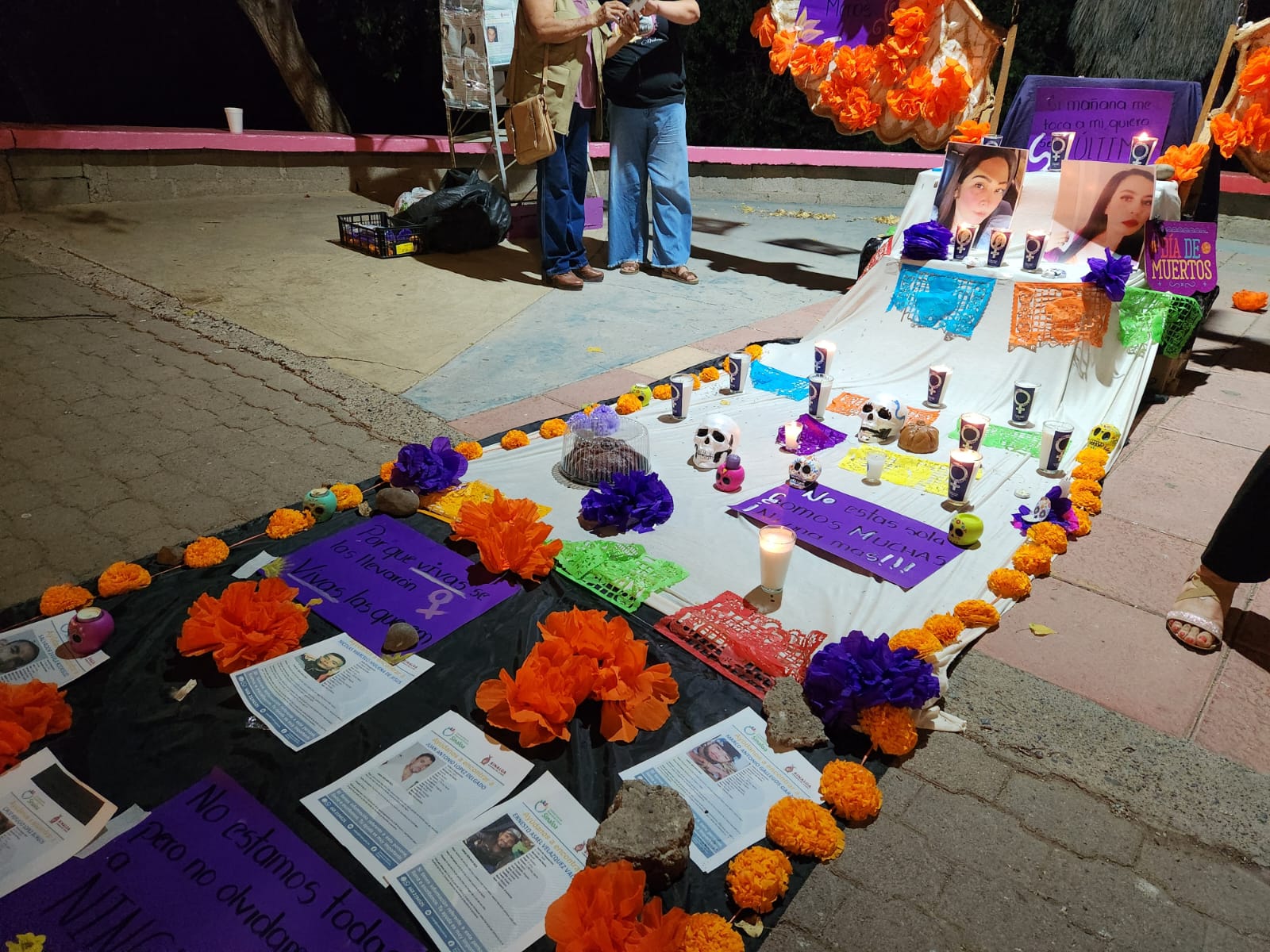 Altar a víctimas de feminicidio y desaparecidos en Guasave