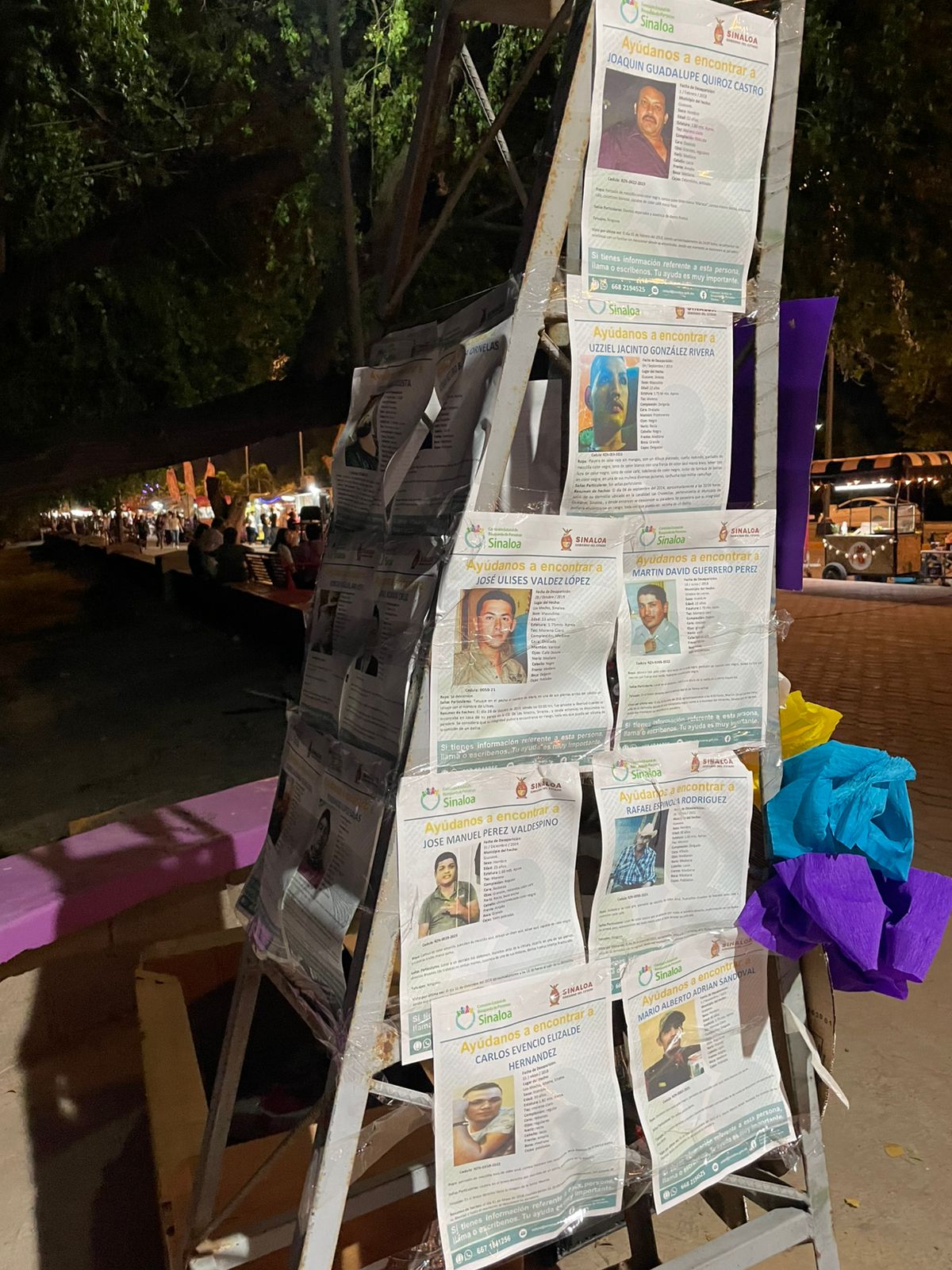 Altar a víctimas de feminicidio y desaparecidos en Guasave