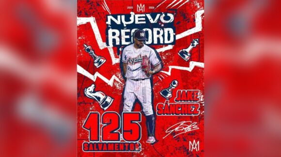 Jake Sánchez se convirtió en el líder histórico de salvamentos con Águilas de Mexicali