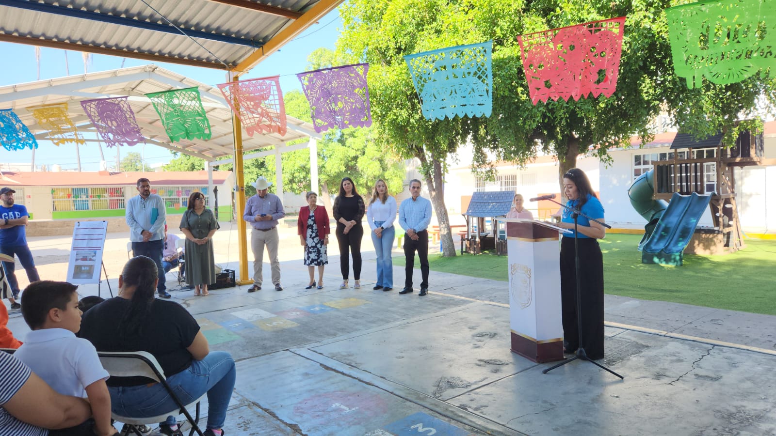 Entregan aula en el Jardín de Niños Rodolfo T. Loaiza; en Guasave