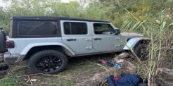 jeep decomisado en enfrentamiento en la brecha