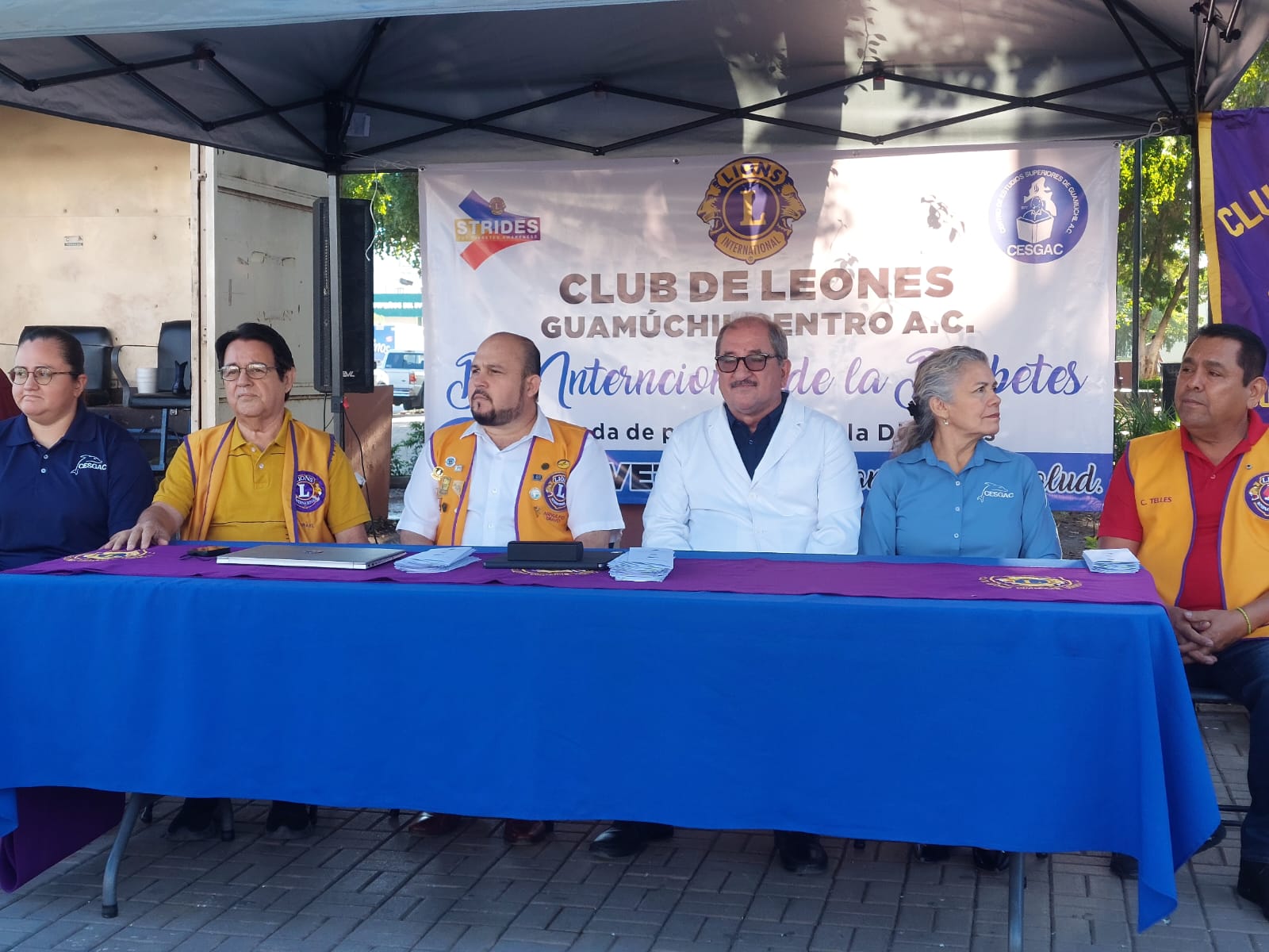 Jornada de detección de glucosa del Club de Leones en Guamúchil