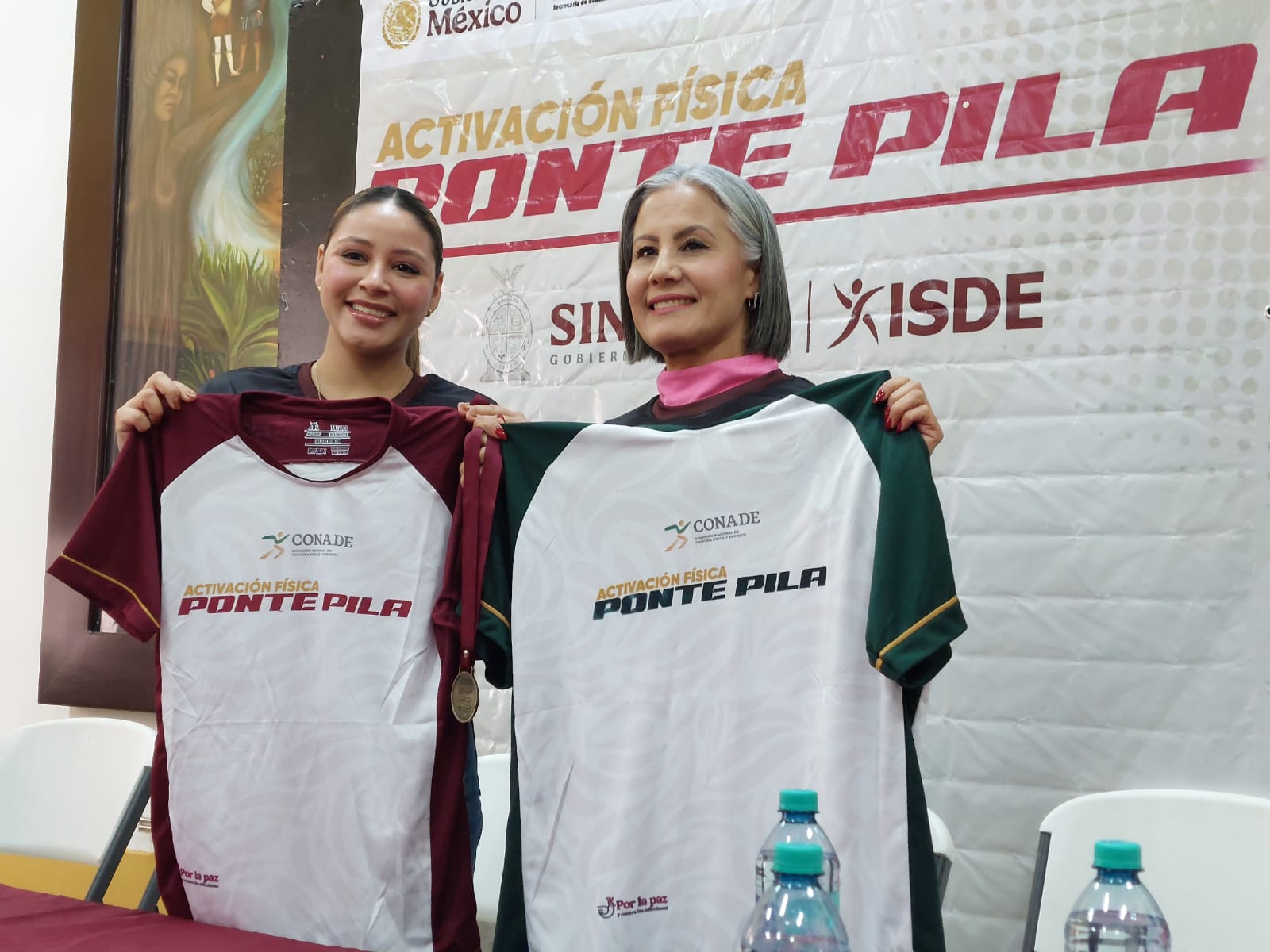rueda de prensa de la carrera pedestre Ponte Pilas en Guamúchil