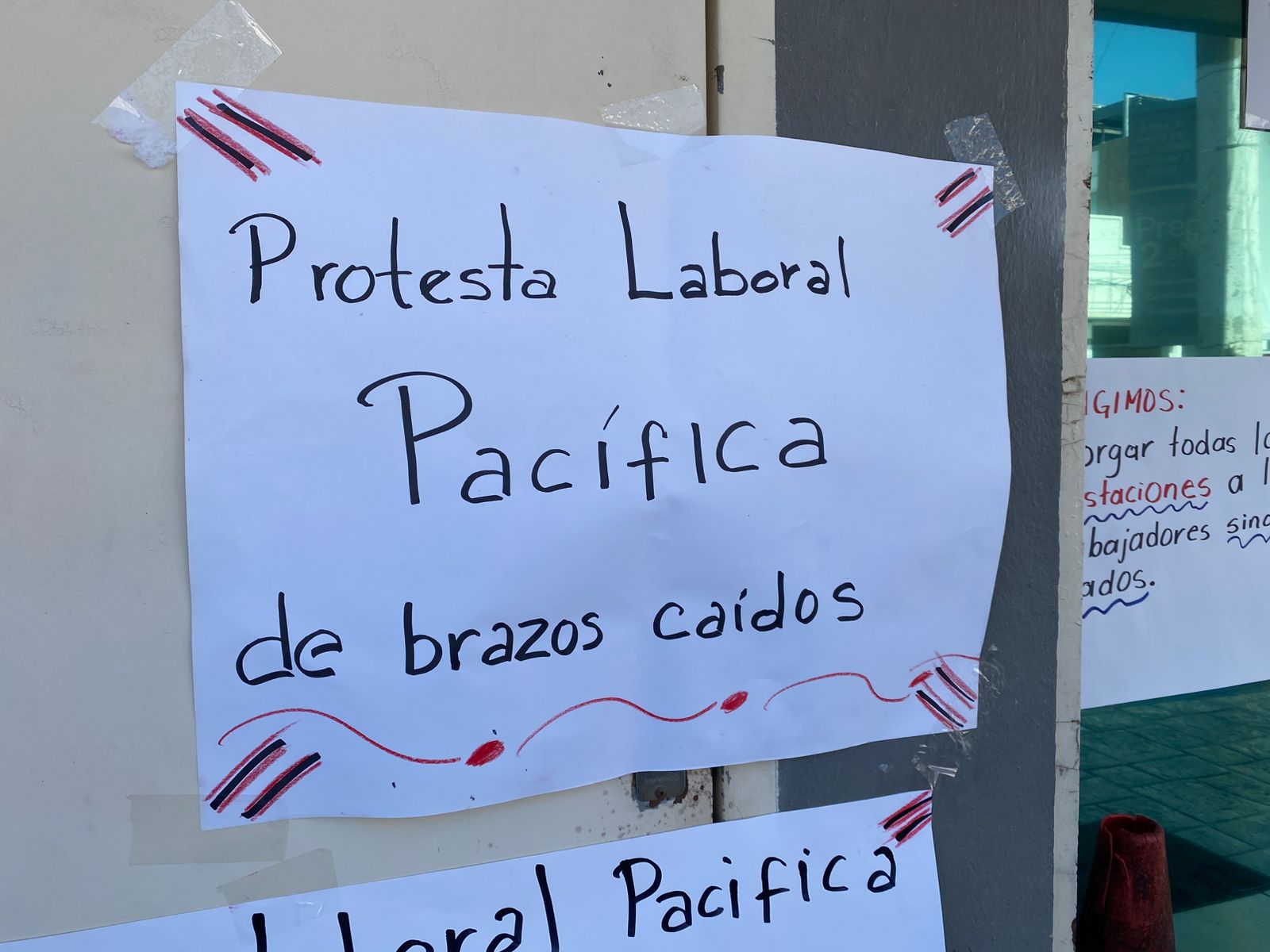 Con manifestación trabajadores de Conafe Sinaloa reclaman cumplimiento de prestaciones laborales