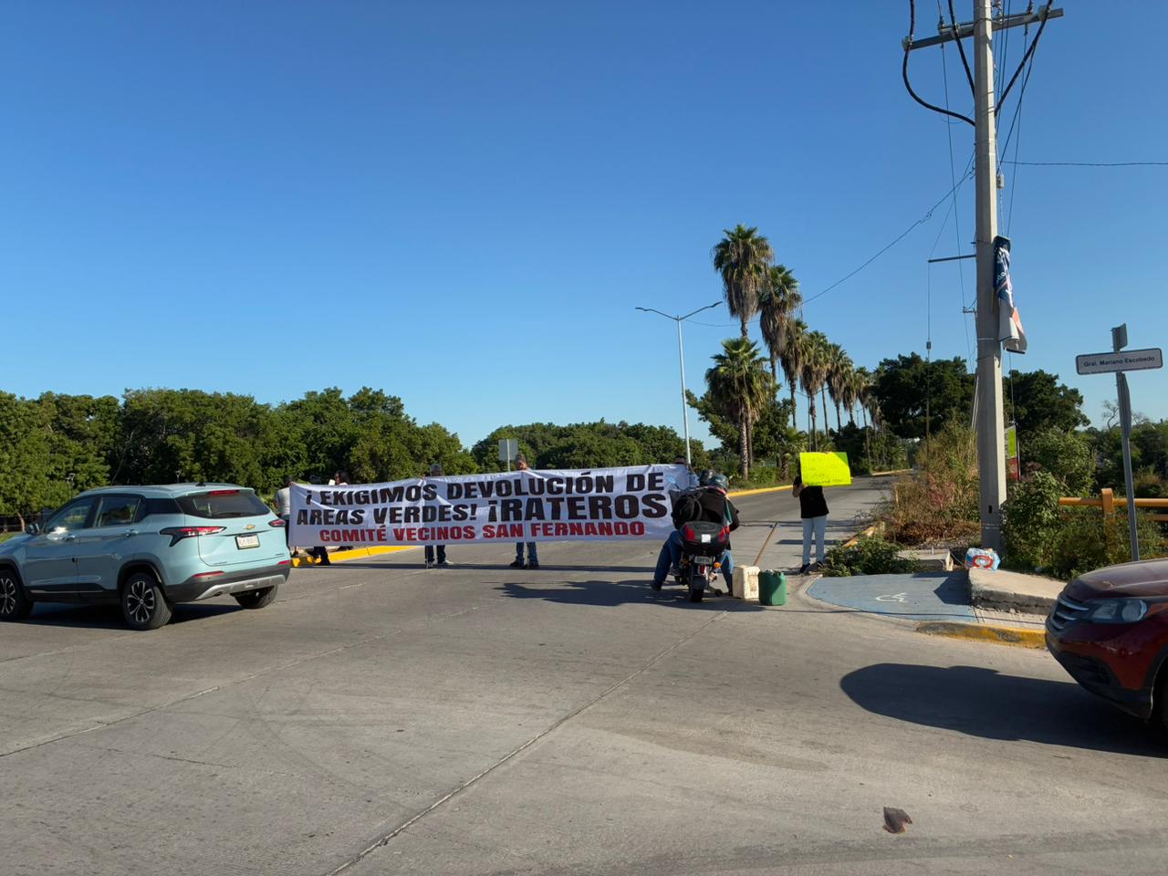 manifestacion en la san fernando de los mochis