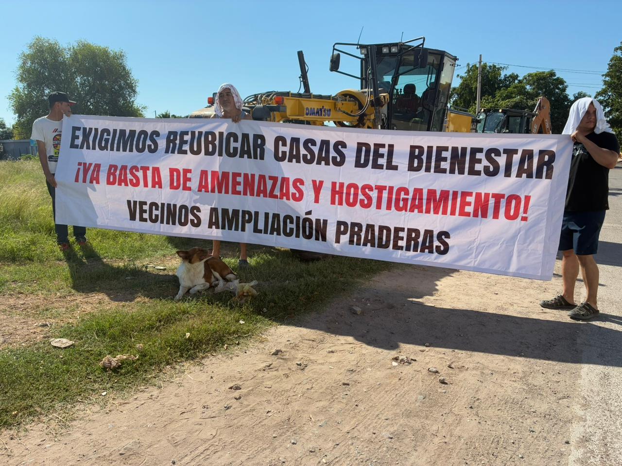 Manifestación de vecinos de la Ampliación Praderas