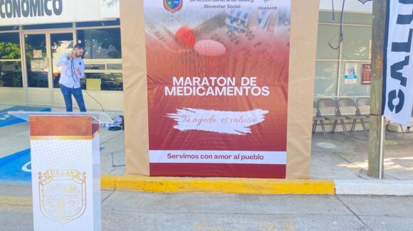 Tu Ayuda es valiosa, en marcha Maratón de Medicamentos de la Dirección de Salud, en Guasave, Sinaloa