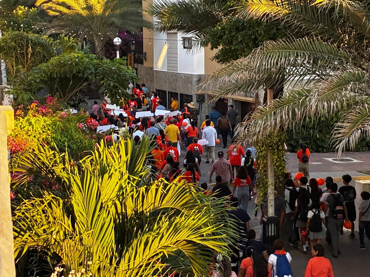Marcha en Mazatlán, Sinaloa, en el marco del Día Internacional de la Eliminación de la Violencia contra las Mujeres