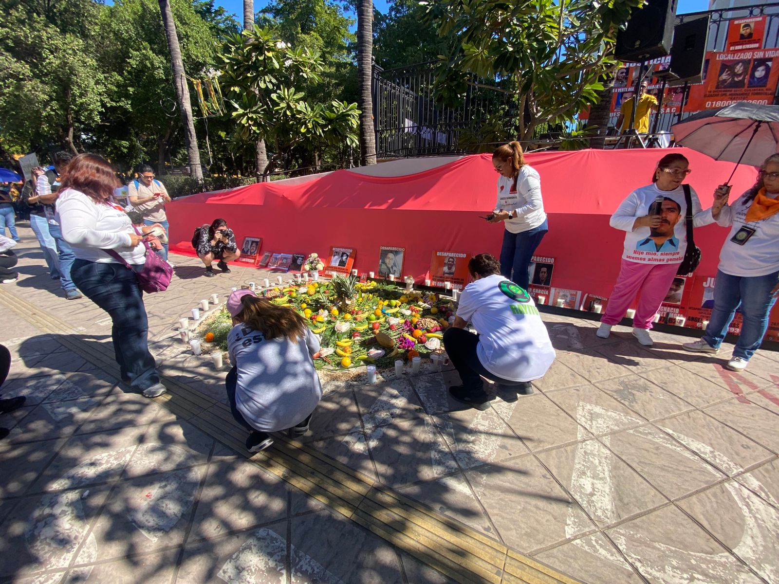 memorial en honor a desaparecidos en Culiacan