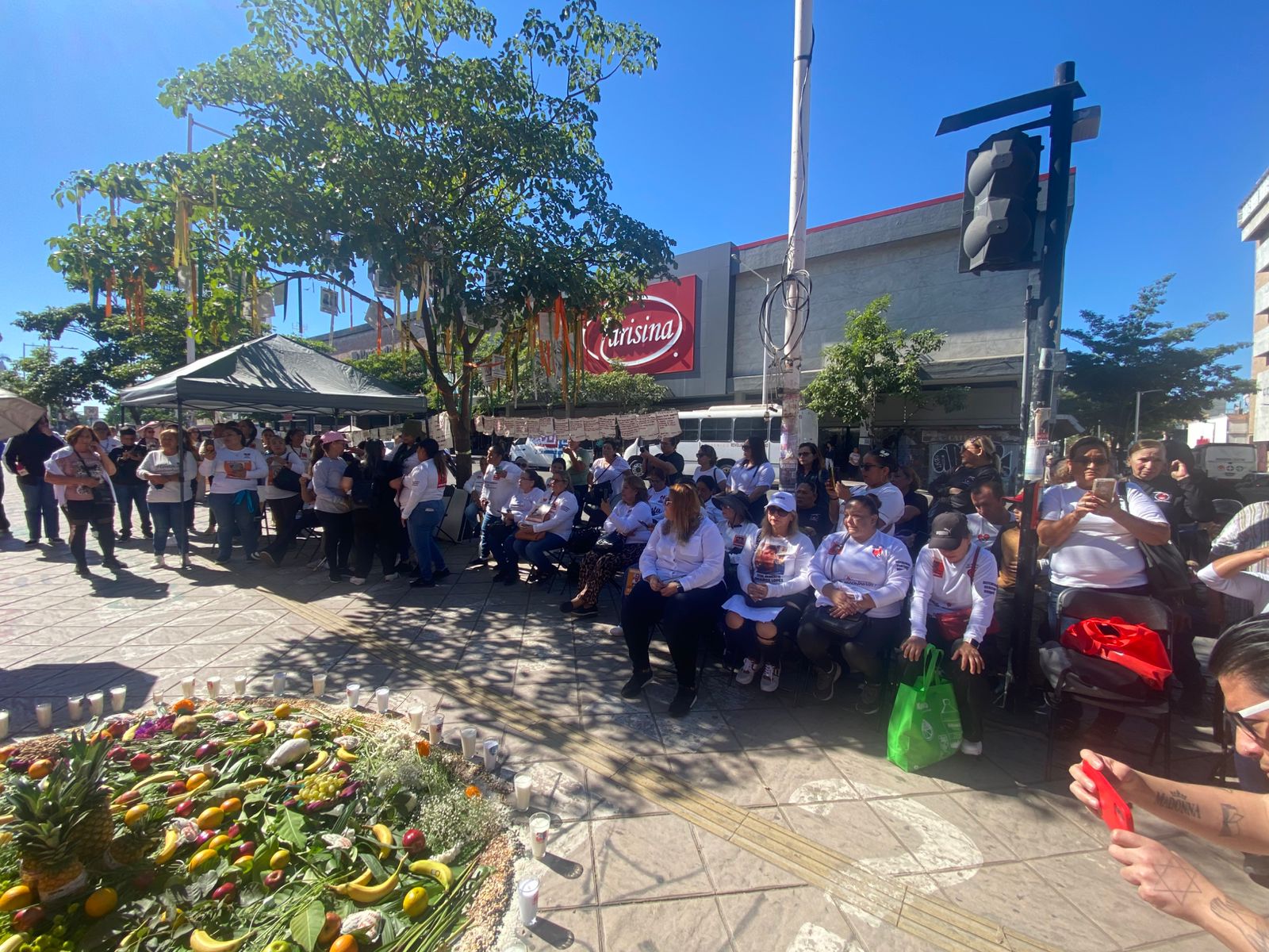 memorial en honor a desaparecidos en Culiacan